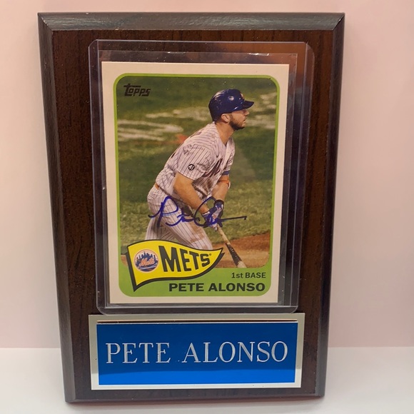 Pete Alonso In Person Auto Plaque (MISC9) - Picture 1 of 3